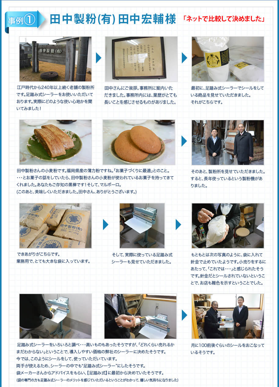 事例① 田中製粉(有) 田中宏輔様